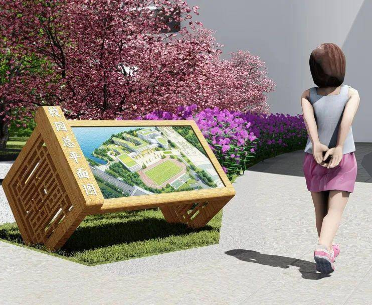 “小红人”实景引导加持校园的导视系统